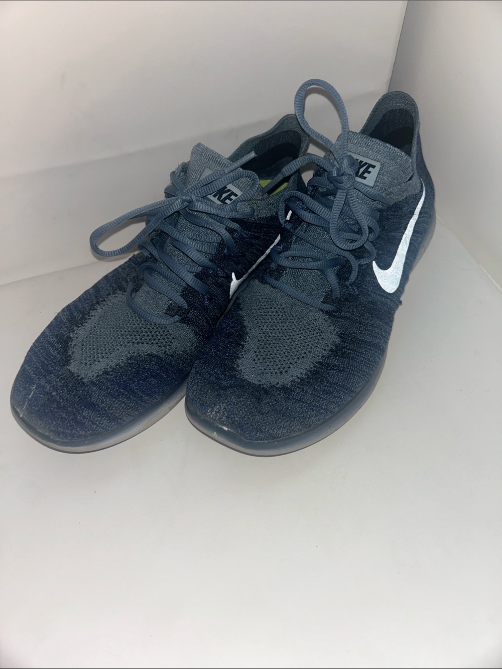 Men's knit lace-up trainers